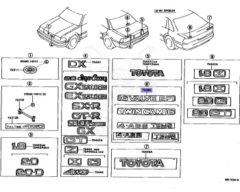 Toyota - Corona - ST170 - 1989 - EXS TYPE - SEDAN - Manual - 4SFE