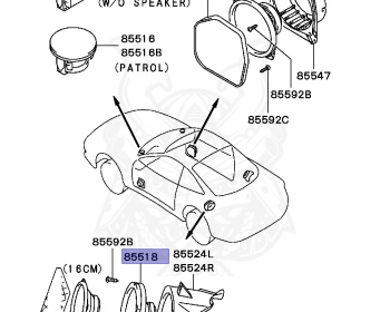 Mitsubishi - GTO - Z16A - 2000 - MNGF2 - 6G72