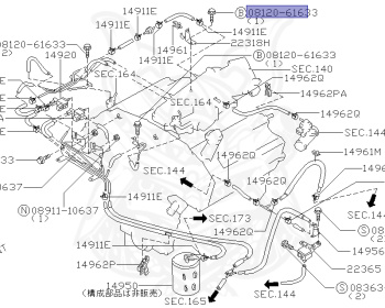 Nissan - Cima - FGY33 - 1997 - 30L - SEDAN(S) - AUTOMATIC TRANSMISSION(AT) - 2-link IRS suspension (2WD.IRS) - VQ30DET