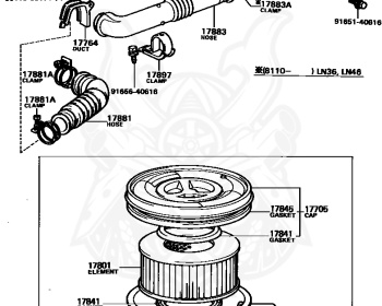 Toyota - Hilux - LN40 - 1983 - DLX TYPE - Manual - L