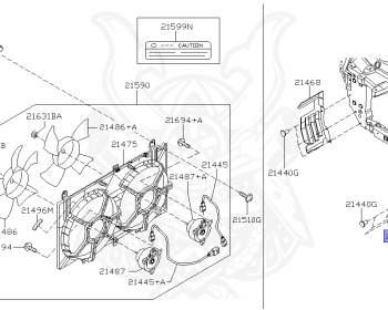 Genuine Fairlady Z - 350Z Z33 Cooling OEM parts supplied from