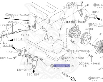 Nissan - 180SX - RS13 - 1991 - Type 1 - HATCH BACK(HB) - MANUAL TRANSMISSION(MT) - FOUR WHEELS STEERING(4WS) - SR20DET