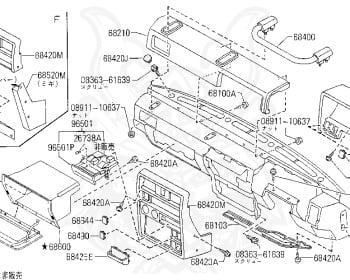 日産サファリ　Y60 パーツリスト　カタログ Genuine Safari Y60 Interior OEM parts supplied from Japan - Nengun