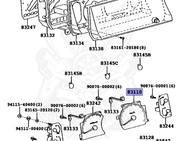 Genuine Land Cruiser HZJ76K Interior OEM parts supplied from Japan