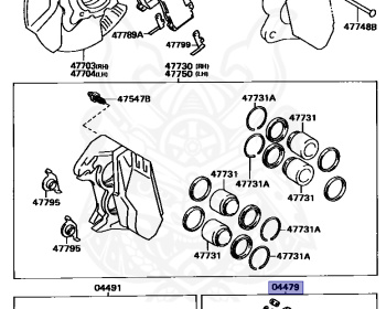 Genuine Celica GT-Four ST205 Brakes OEM parts supplied from Japan