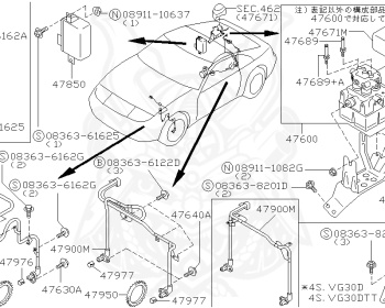Nissan - Fairlady Z - Z32 - 1989 - 300ZX - AUTOMATIC TRANSMISSION(AT) - T-bar roof (KZ) - VG30DTT