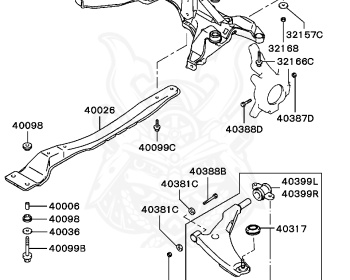 Mitsubishi - Eclipse - D53A - 2004 - BRGVLFJ - 6G72