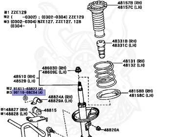 Toyota - Will Vs - ZZE127 - 2003 - 5-DOOR - Automatic - 1ZZFE