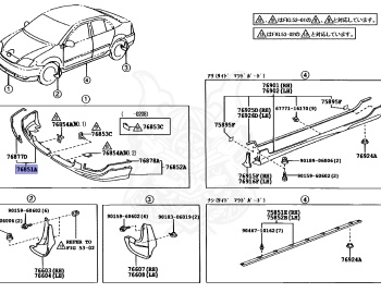 Genuine Corolla Fielder ZZE123G Engine OEM parts supplied from