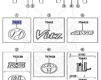 Toyota - Vitz - SCP90 - 2008 - U TYPE - 5-DOOR - Variator - 2SZFE