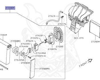 Nissan - X-Trail - T31 - 2010 - X/XTT/GT Grade - WAGON(W) - 2 WHEEL DRIVE(2WD) - CVT(CVT) - MR20DE