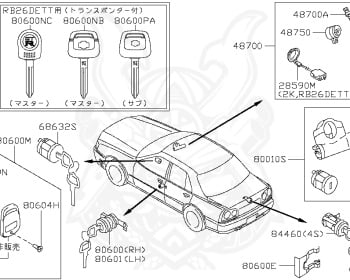 Nissan - Skyline - R34 25GTT - ER34 - 2000 - 25GT TURBO - 4 DOOR SEDAN(4S) - AUTOMATIC-FLOOR SHIFT(AT.F4) - Hi-Cas 2-Link (HI.2WD) - RB25DET