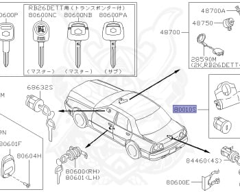 Nissan - Skyline - R34 25GTT - ER34 - 1998 - 25GT TURBO - 4 DOOR SEDAN(4S) - AUTOMATIC-FLOOR SHIFT(AT.F4) - Hi-Cas 2-Link (HI.2WD) - RB25DET