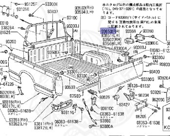 Nissan - Datsun - 720 - 1980 - GL TYPE - KING CAB(KC) - 2 WHEEL DRIVE(2WD) - 4 SPEED T/M COLUMN SHIFT(R4) - L18S