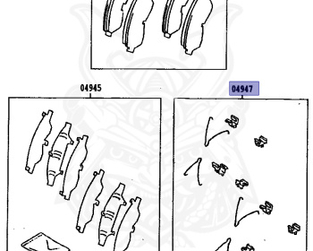 Genuine Crown MS137 Brakes OEM parts supplied from Japan - Nengun