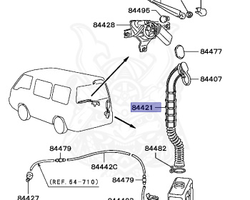 Mitsubishi - Delica Star Wagon - P35W - 1989 - HSNPT - 4D56