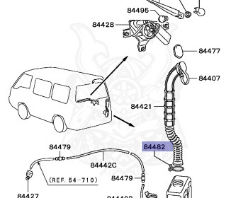 Mitsubishi - Delica Star Wagon - P35W - 1994 - HSNPT3 - 4D56