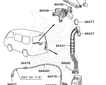 Mitsubishi - Delica Star Wagon - P24W - 1993 - SNXE - 4G64