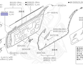 Genuine Fairlady Z Z32 Exterior OEM parts supplied from Japan