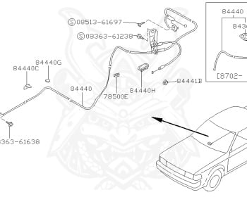 Nissan - Bluebird - U11 - 1983 - SSS TYPE - HARDTOP(K) - 5 SPEED MANUAL TRANS(F5) - CA18T