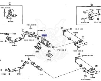 Genuine MR2 SW20 Exhaust OEM parts supplied from Japan - Nengun