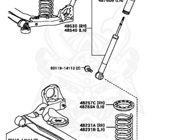 Toyota - Ipsum - ACM21W - 2003 - 240I TYPE - 2AZFE