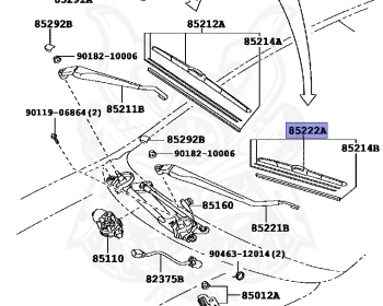 Toyota - Mark X - ANA10 - 2011 - AERIAL TYPE - 2AZFE