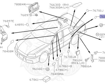 Nissan - Skyline - R34 25GT - ENR34 - 1999 - 25GT - 4 DOOR SEDAN(4S) - AUTOMATIC-FLOOR SHIFT(AT.F4) - High-speed 2-link (IRS.2WD) - RB25DE