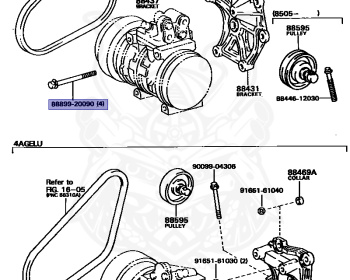 Toyota - Corolla - AE82 - 1987 - GT TYPE - 4-DOOR - Manual - 4AGELU