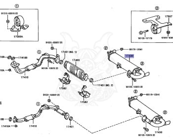 Genuine MR2 SW20 Exhaust OEM parts supplied from Japan - Nengun