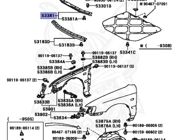 Toyota - Corolla - AE100 - 1995 - SE-L TYPE - 4-DOOR(SEDAN) - Automatic - 5AFE