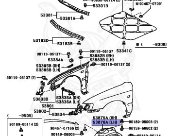 Toyota - Corolla - AE100 - 1995 - SE-L TYPE - 4-DOOR(SEDAN) - Automatic - 5AFE