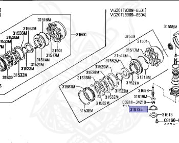 Nissan - Fairlady Z - Z31 - 1986 - ZR - AUTOMATIC TRANSMISSION(AT) - T-bar roof (KZ#) - VG30D