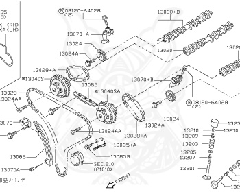 Nissan - Skyline - V35 - 2005 - 250GT - SEDAN(S) - 2 WHEEL DRIVE(2WD) - AUTOMATIC-FLOOR SHIFT(AT.F4) - VQ25DD