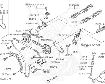 Nissan - Skyline - V35 - 2001 - 250GTE - SEDAN(S) - 2 WHEEL DRIVE(2WD) - AUTOMATIC-FLOOR SHIFT(AT.F4) - VQ25DD