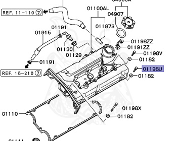 Mitsubishi - Galant VR-4 - EC5A - 1998 - SNGF3 - 6A13