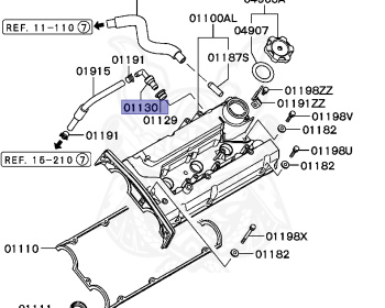 Mitsubishi - Galant VR-4 - EC5A - 1998 - SYGF3 - 6A13