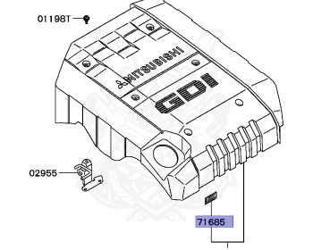 Mitsubishi - Diamante - F31A - 1998 - TYXM4 - 6G73
