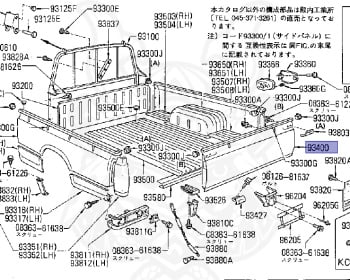 Nissan - Datsun - 720 - 1980 - GL TYPE - KING CAB(KC) - 2 WHEEL DRIVE(2WD) - 4 SPEED T/M COLUMN SHIFT(R4) - L18S