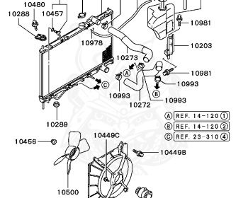 Mitsubishi - Galant - E54A - 1992 - PRGW - 6A12