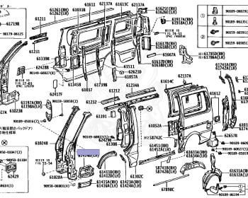 Toyota - Hiace - KZH106W - 1997 - SUPER CUSTOM MOON  ROOF TYPE - 4-DOOR - Manual - 1KZTE