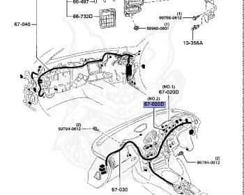 希少 RX-7 FD3S  電気配線図 追補版 1995-12 WD4015 ② Genuine RX-7 FD3S Electrical OEM parts supplied from Japan