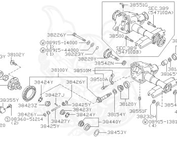 Nissan - Atlas - F23 - 1992 - VZ - TRUCK(T) - 4 WHEEL DRIVE(4WD) - MANUAL TRANS 5-SPEED(MT.F5) - TD27