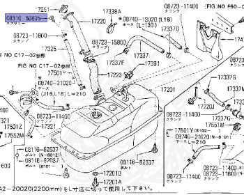 Nissan - Datsun - 720 - 1981 - DELUXE TYPE - Temporary Track (TL) - 4 WHEEL DRIVE(4WD) - 5 SPEED MANUAL TRANS(F5) - L18S