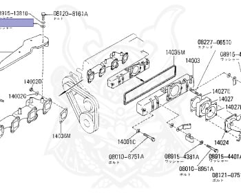 Genuine 180SX RS13 Exhaust OEM parts supplied from Japan - Nengun