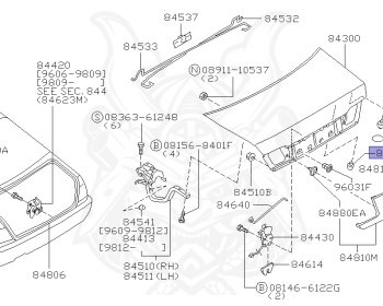 Nissan - Cima - FGY33 - 1996 - 30L - SEDAN(S) - AUTOMATIC TRANSMISSION(AT) - 2-link IRS suspension (2WD.IRS) - VQ30DET
