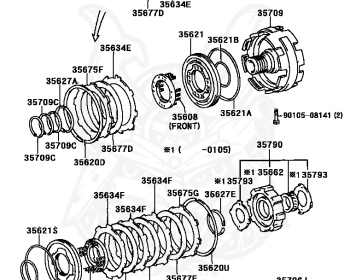 Genuine Estima TCR20G Drivetrain OEM parts supplied from Japan