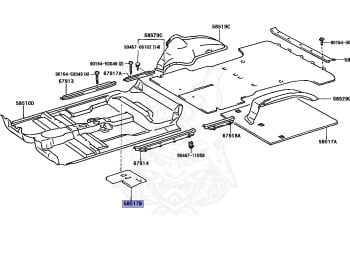 Genuine Hilux Surf KZN185G Interior OEM parts supplied from Japan