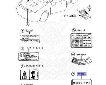 Mazda - Familia - BJFP - Sep-2000 - Right hand - FS-ZE