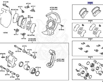 Genuine Corolla AE110 Brakes OEM parts supplied from Japan